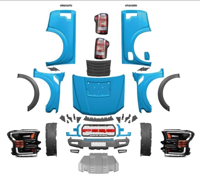 Ford Ranger F150 Raptor Dönüşüm Full - Arka Çamurluk Sağ