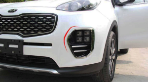 Kia Sportage 2016-2019 Uyumlu Yedek Parça Ön Sis Kaplaması Büyük Model Nikelaj