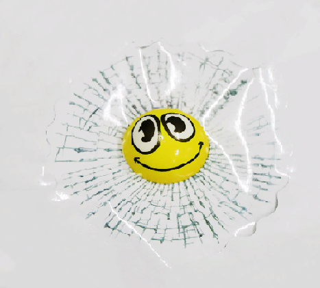 Emoji Toplu 3 Boyutlu Kırık Cam Sticker