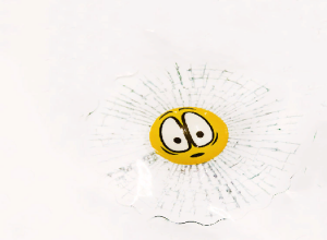 Emoji Toplu 3 Boyutlu Kırık Cam Sticker