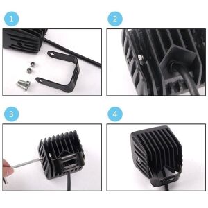 18W CRE Power Led Kare Sis Lambası 6 Ledli