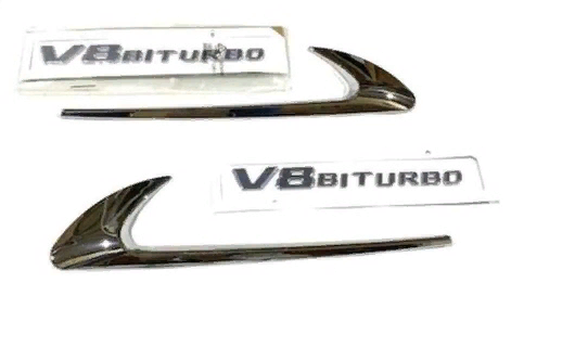 Mercedes V8 Uyumlu Yedek Parça Biturbo Yazı Ve Vent Takımı Nikelaj