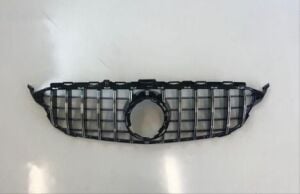 Mercedes W205 2014-2018 C63 Uyumlu Yedek Parça Ön Tampon & Panjur Seti (Siyah Trimler)