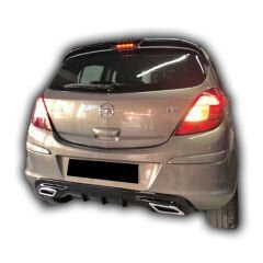 Opel Corsa D 2011 2014 Difüzör Sport +Egzos Ucu (Krom) P Black