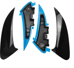 Mercedes W118 Cla 2019+ Uyumlu Yedek Parça Arka Tampon Bıçakları - 2 Parça - Piano Black