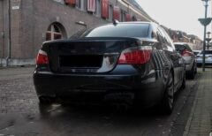 Bmw 5 Serisi E60 2005-2010 İçin Uyumlu M5 Görünüm Bagaj Spoiler-Parlak Siyah