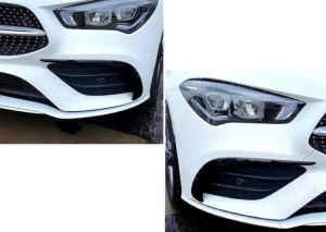 Mercedes W118 Cla 2020+ Uyumlu Yedek Parça Ön Tampon Yan Bıçakları - 2 Parça