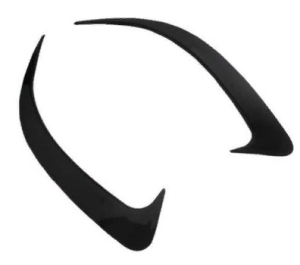 Mercedes W205 2015-2020 Uyumlu Yedek Parça Coupe Arka Tampon Bıçakları Piano Black