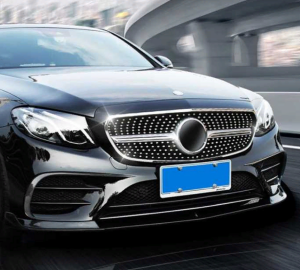 Mercedes W205 2015-2018 Uyumlu Yedek Parça Ön Tampon Bıçakları 2 Parça (piano Black)