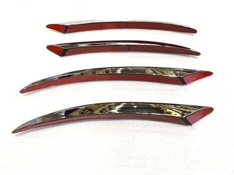 Mercedes W205 2015-2018 Uyumlu Yedek Parça Sis Kaşı 4 Parça (krom)