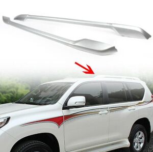 Toyota Prado FJ 150 2010-2017 Uyumlu Yedek Parça OEM Tavan Çıtası / Gümüş