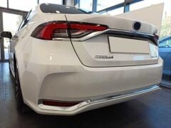 Toyota Corolla 2019+ Arka Tampon Alt Nikelajı Ve Sis Çerçeve Seti