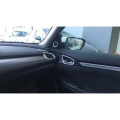 Honda Civic Fc5 Hava Menfez Kaplama 3 Parça - Silver Kalın 2016-2020