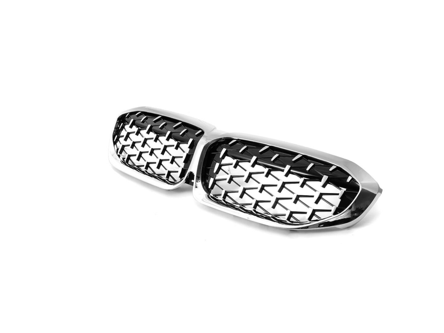 BMW G20 3 Serisi 2019+ İçin Diamond Panjur (Böbrek) Krom Çerçeve