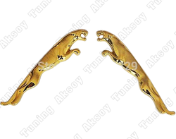 Jaguar Uyumlu Yedek Parça Altın Sarı Bagaj Logosu