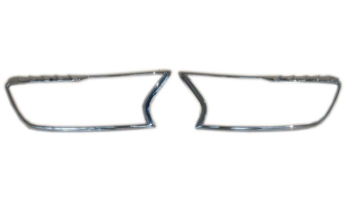 Ford Ranger Uyumlu Yedek Parça   2015-2020 Far Çerçevesi Kaplama Krom