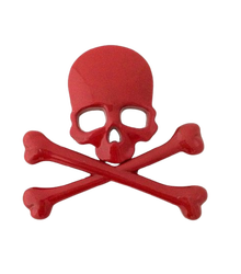 Kuru Kafa Yapıştırma Bagaj Logosu Kırmızı