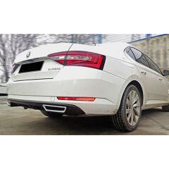 Skoda SuperB Mk3 2015 S Difüzör Sport +Egzos Ucu (Krom) P Black