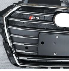 Audi A3 2016-2020 Panjur S3 Siyah-Krom