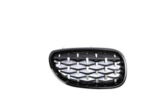 Bmw 5 Serisi E60 2004-2009 İçin Uyumlu Yedek Parça Diamond Panjur (Böbrek ) Piano Black Çerçeve