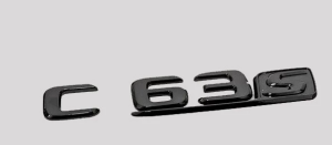 Mercedes C63S Uyumlu Yedek Parça Siyah Bagaj Logosu