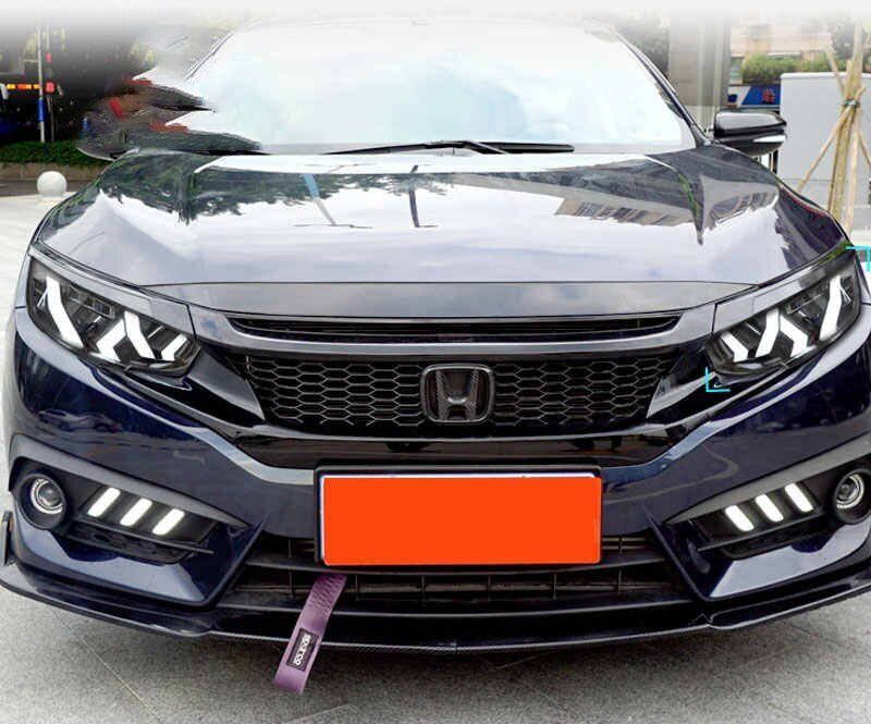 Honda Civi Uyumlu Yedek Parçac Fc5 (2017- 2019) Lamborghini Style Led Far Seti LAM-T054