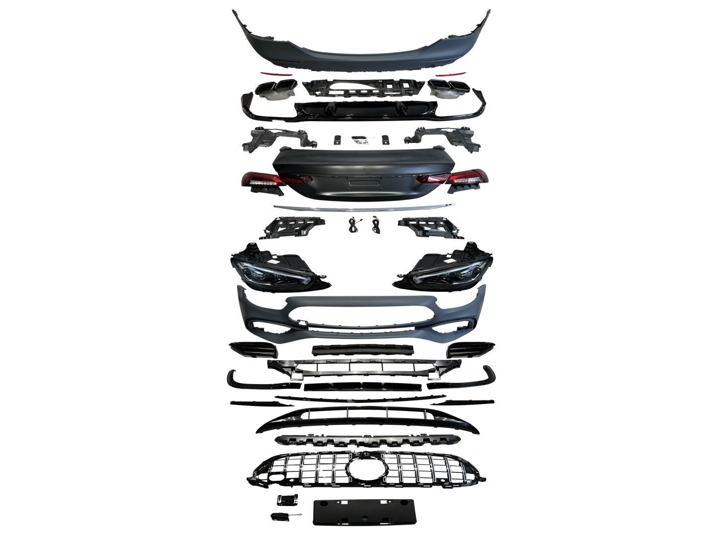 Mercedes 2016-2019 W213 E Serisi Uyumlu Yedek Parça 2020+ Amg 63S Facelift (Far-Stop-Bagaj Dahil)