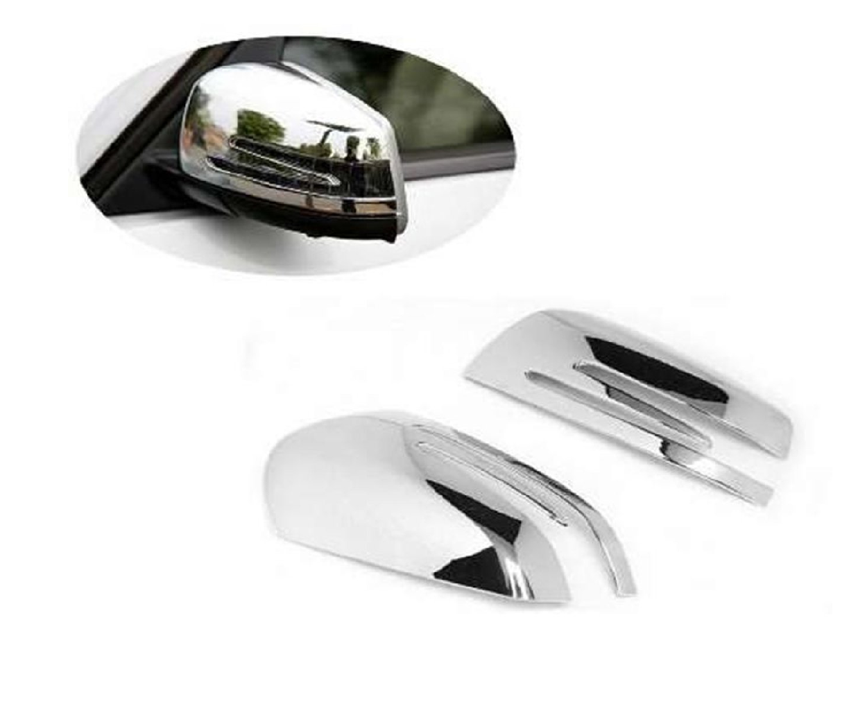 Mercedes Glk Uyumlu 2009+ Uyumlu Yedek Parça  Ayna Kapağı ABS Krom Parça