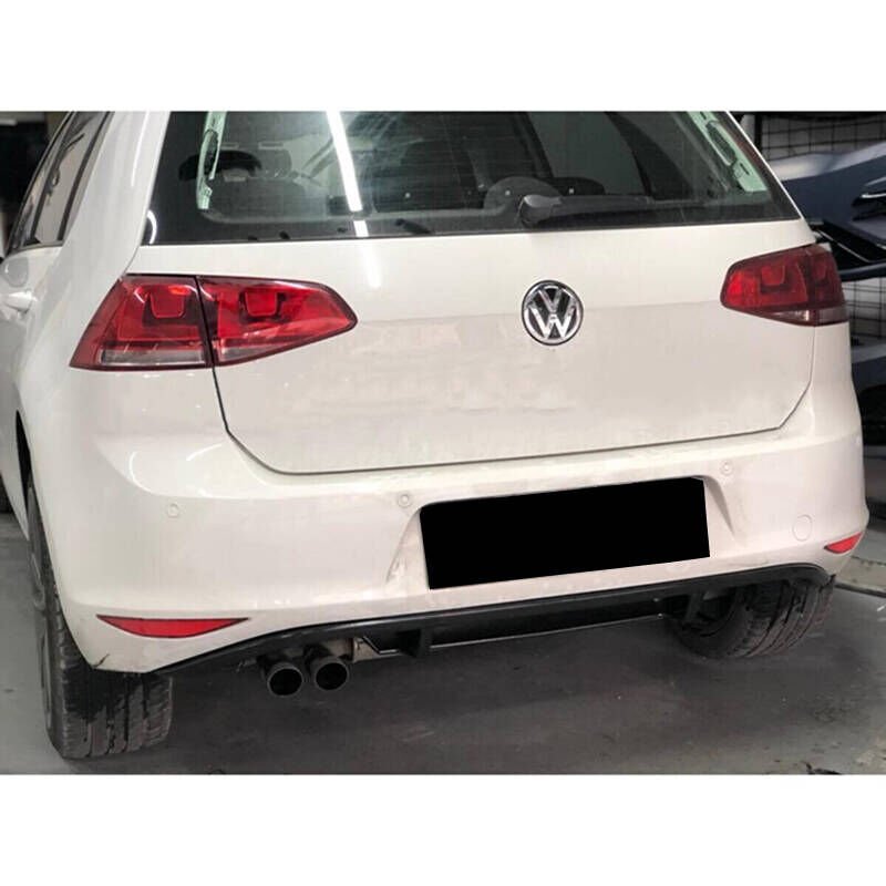 Volkswagen Golf Mk7 R Difüzör Sağ+Sol-Çiftli Çıkış P Black