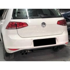 Volkswagen Golf Mk7 R Difüzör Sağ+Sol-Çiftli Çıkış P Black
