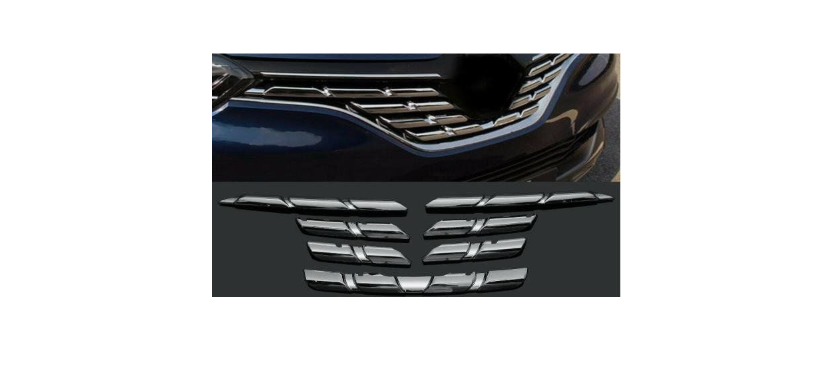 Renault Kadjar Uyumlu Yedek Parça Ön Panjur Kromu - Kadjar Panjur Krom 2015 -2019