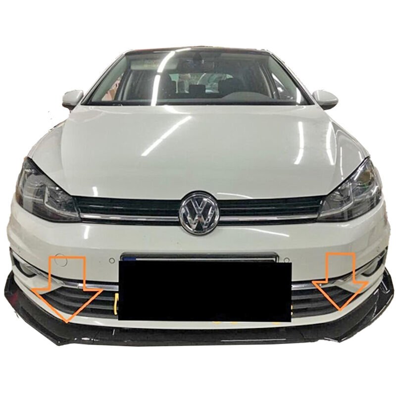 Volkswagen Golf Mk7,5 2018 + (3 Parça) Tampon Altı Ön Ek P Black