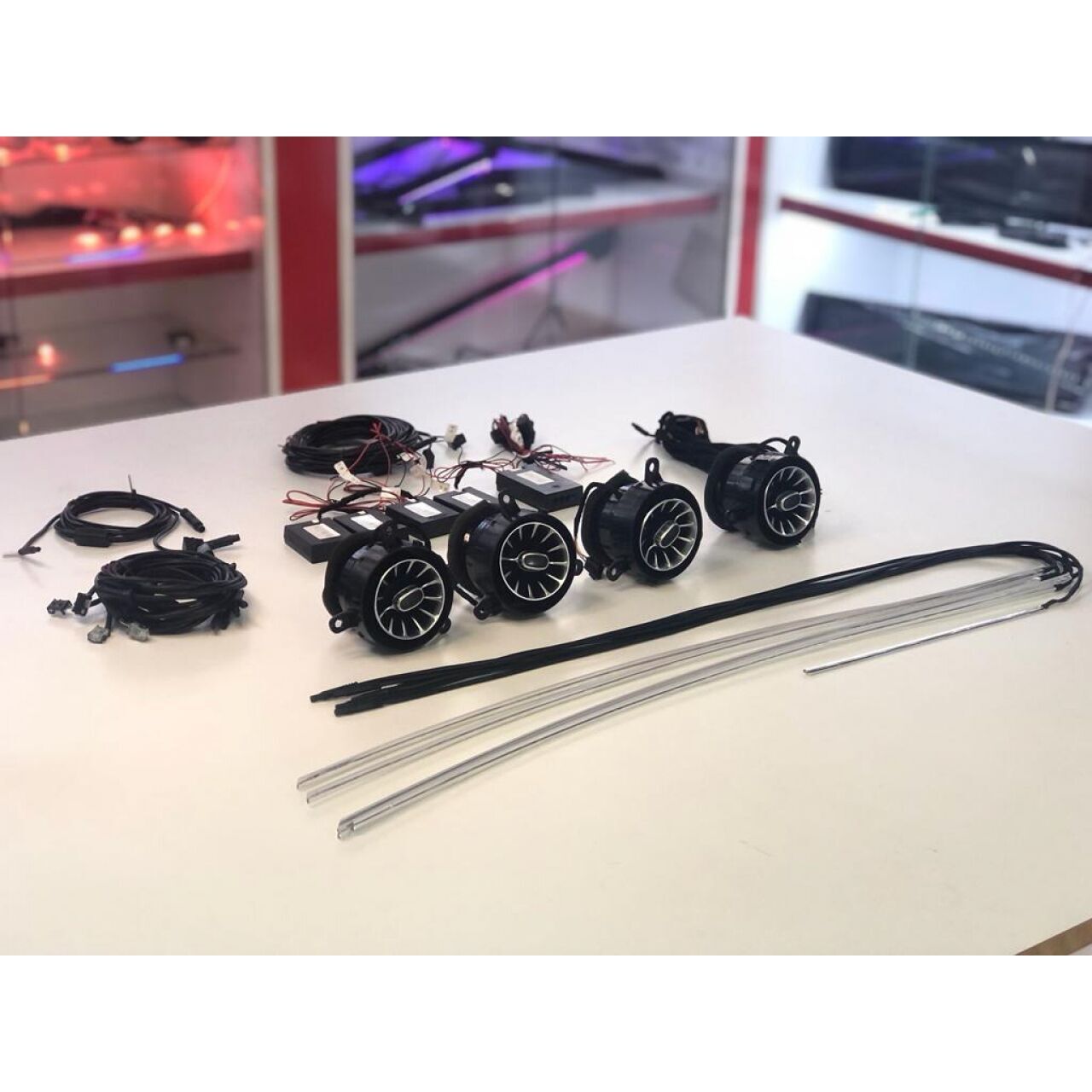 Jeep Wrangler Uyumlu Yedek Parça Ambiyans Aydınlatma ve Ön Havalandırma Seti