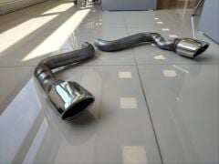 Honda Civic FC5 2016-2020 İçin Uyumlu Difüzör Çift Çıkış İçin Egzoz Seti