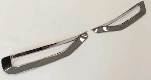 Toyota Corolla 2019+ Arka Tampon Alt Nikelajı Ve Sis Çerçeve Seti