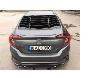 Honda Civic Fc5 2016-2020 Uyumlu Yedek Parça Arka Cam Kaplama (Cam Vizörü)