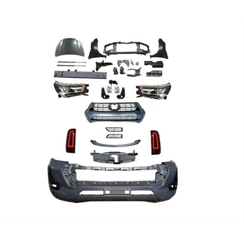 Toyota Hilux Vigo (2004-2015) Yeni Kasa Uyumlu Yedek Parça Dönüşüm 2021 Revo Body Kit- Full Set