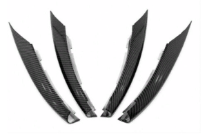 Mercedes W177 A Serisi 2019+ Uyumlu Yedek Parça Ön Tampon Bıçakları - 4 Parça - Karbon