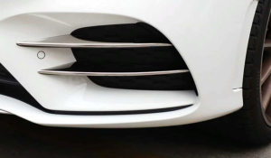 Mercedes W177 A Serisi 2019+ Uyumlu Yedek Parça Ön Tampon Bıçakları - 4 Parça - Krom
