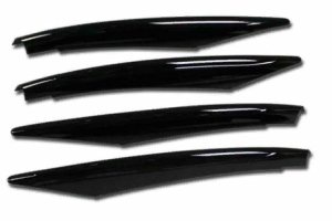 Mercedes W177 A Serisi 2019+ Uyumlu Yedek Parça Ön Tampon Bıçakları - 4 Parça - Piano Black