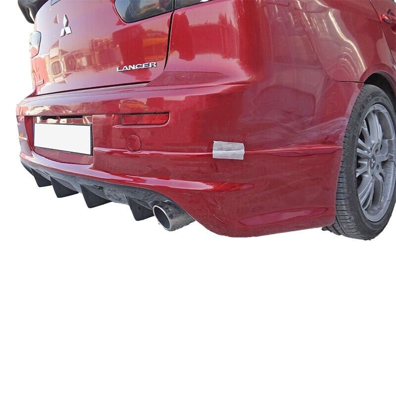 Mitsubishi Lancer Evo Arka Tampon Eki Fiber Boyalı