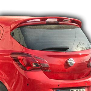 Opel Corsa E Uyumlu Yedek Parça Spoiler Fiber Boyalı
