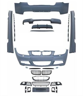3 Serisi E90 2007-2011 İçin Uyumlu Lci M-Tech Bady Kit (Ön-Arka-Yan-Panjur)