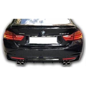 Bmw F32 Uyumlu Yedek Parça M3 Sağ Sol Çift Çıkışlı Difüzör (Plastik)