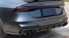 Audi A7 2018-2021 Uyumlu S7 Difüzör ve Egzoz Seti S-Line Uyumlu