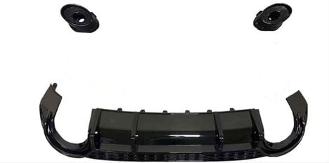 Audi A3 2021+ Hb Sline Uyumlu RS3 Difüzör Egzoz Seti