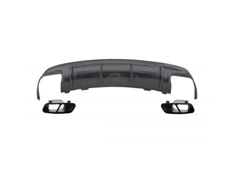 Mercedes W117 Cla İçin Uyumlu Cla45 Görünüm Difüzör & Egzoz Seti 16-19 Siyah Egzoz İle