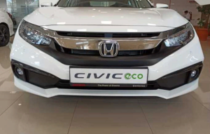Honda Civic Fc5 2019-2021 Uyumlu Yedek Parça Ön Sis Kaşı Kaplaması Karbon (Makyajlı Kasa)