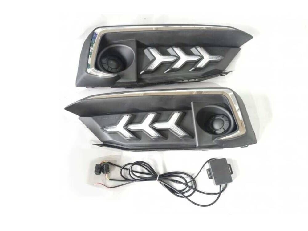 Honda Civic 2019+ İçin Ön Sis Ledi Makyajlı Kasa Ağaç Model Hareketli