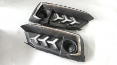 Honda Civic 2019+ İçin Ön Sis Ledi Makyajlı Kasa Ağaç Model Hareketli